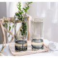 Europe style home decor flower glass vase cylinder